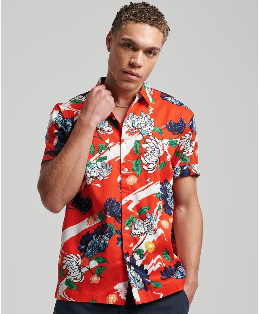 Superdry Vintage Hawaiian Short Sleeve Shirt M4010620A orange ab 39 99 Preisvergleich bei idealo