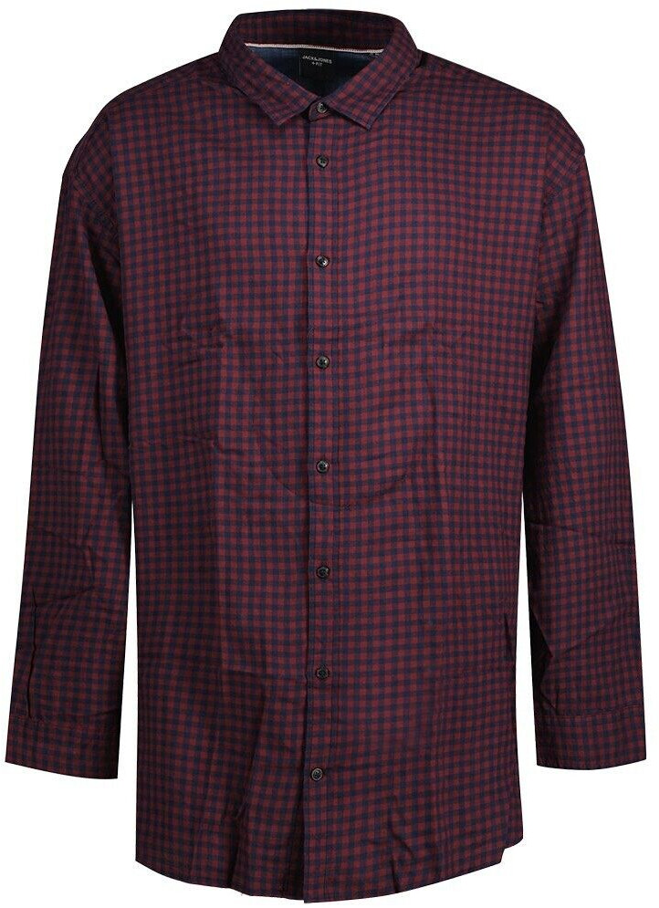 Jack & Jones Gingham Twill Long Sleeve Shirt (12183107) blue