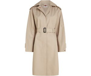 Tommy Hilfiger Logo Hood Longline Slim Belted Coat (WW0WW40317 