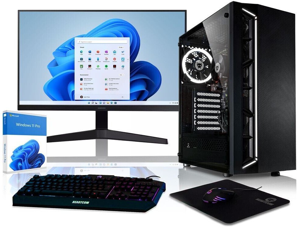 BEASTCOM Q1 | Set | i7-6700 | 16GB RAM | 1TB SSD | 24 | WLAN | Windows 11