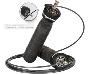 Sport-Tec Speed Rope inkl. 2 Gewichten, Schwarz