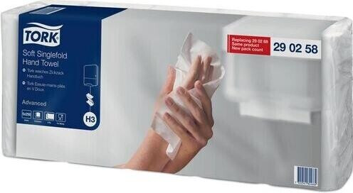 Tork 290258 H3 Advanced paper towels 2-ply zig-zag fold (3750 pcs.)