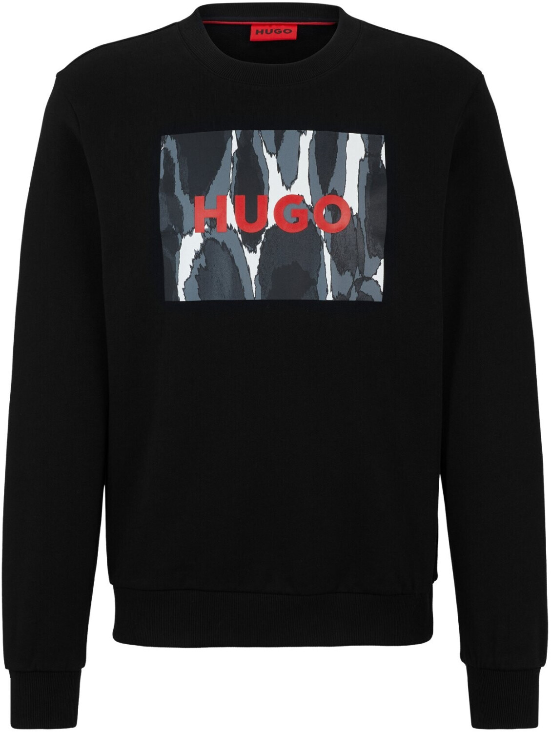Hugo Boss Cotton terry sweatshirt with seasonal logo artwork (50513335) black