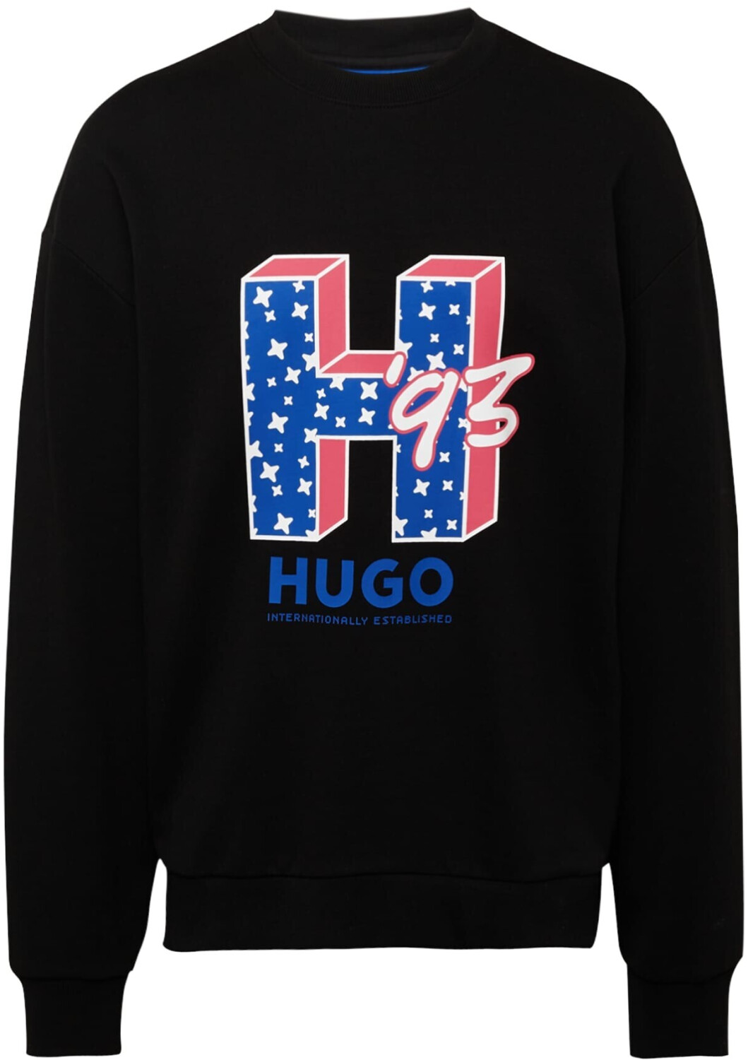 Hugo Boss Regular-fit cotton terry sweatshirt with logo artwork (50513437) black