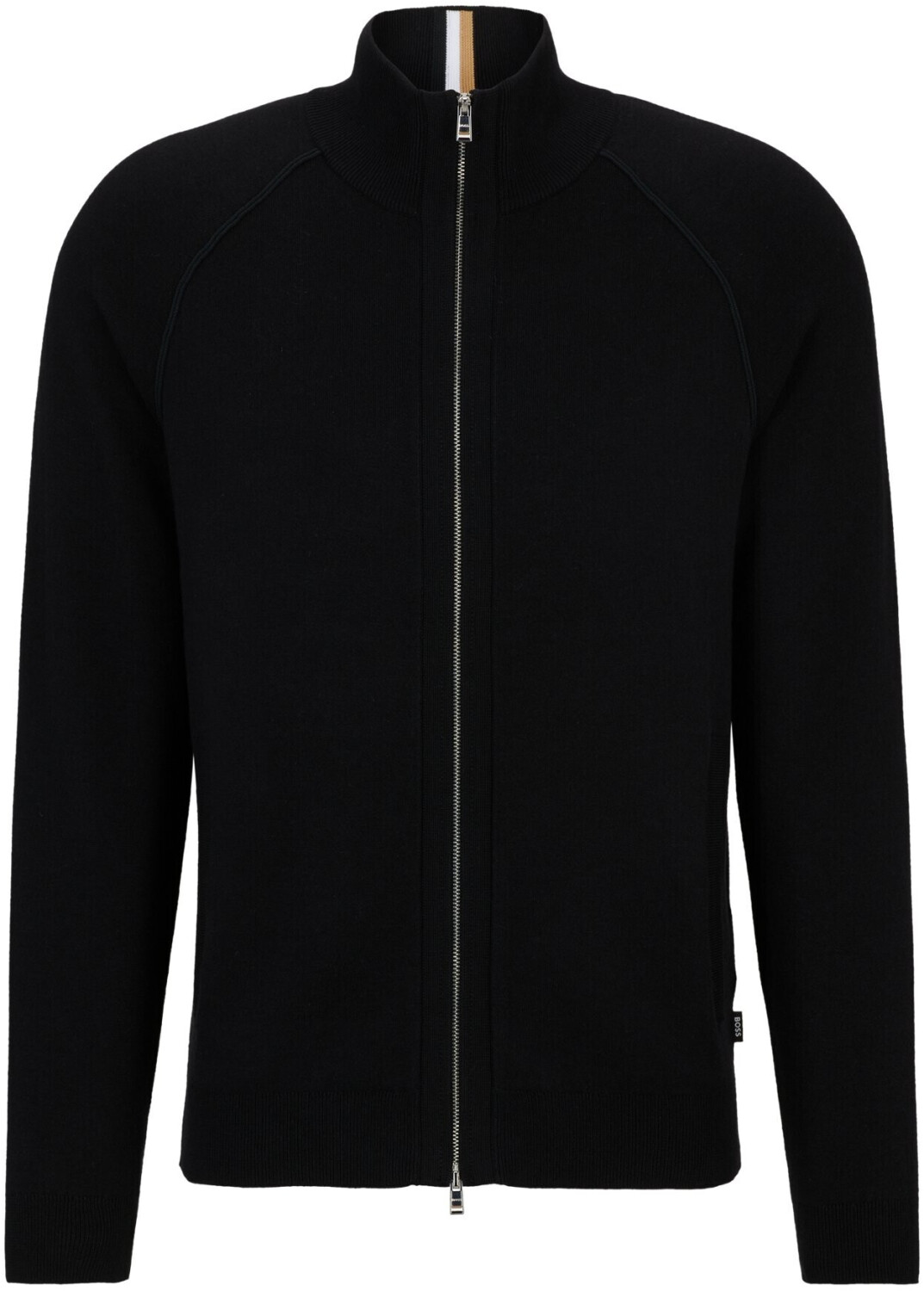 Hugo Boss Cotton and virgin wool cardigan with zip (50506044) black