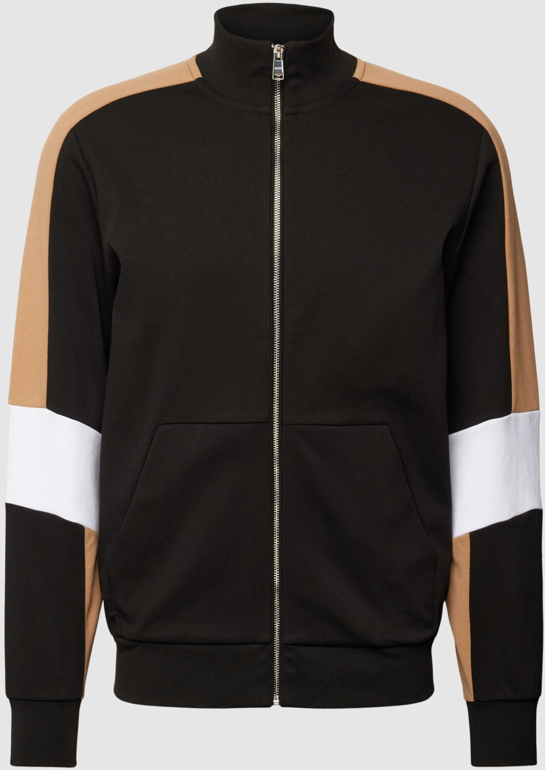 Hugo Boss Sweat jacket in cotton blend with colour block design (50512683) black