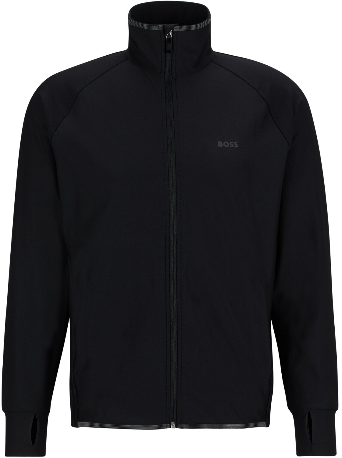 Hugo Boss Sweat jacket with zip and decorative reflective logo (50517747) black