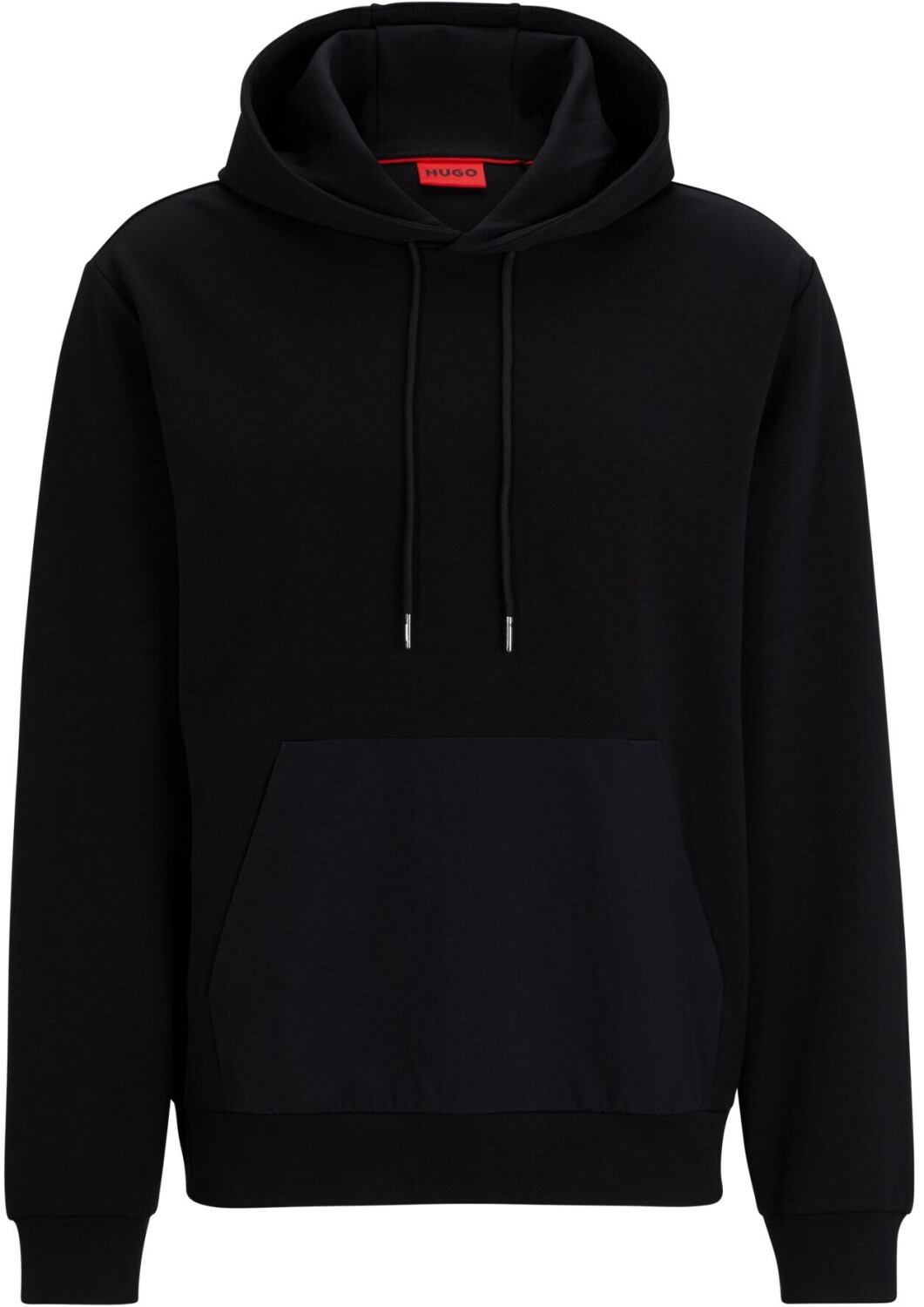 Hugo Boss Relaxed-fit stretch cotton hoodie with contrasting pocket (50504865) black
