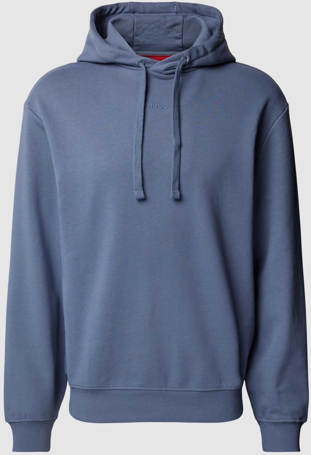 Hugo Boss Relaxed-fit cotton terry hoodie with logo print (50486478) blue