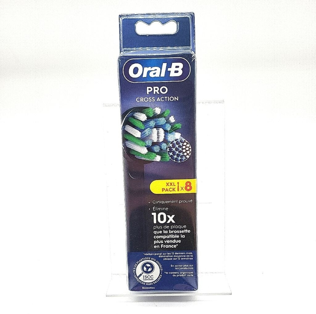Oral-B Pro CrossAction Replacement Toothbrush black (8 pcs)