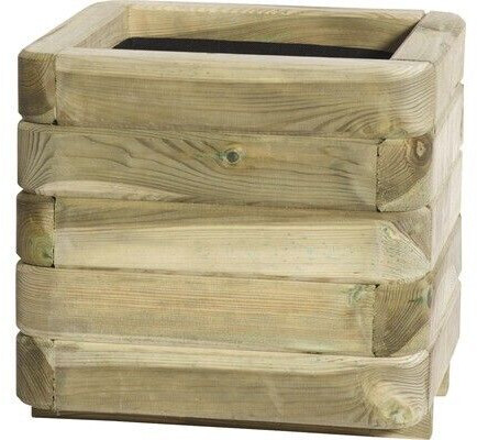 Hornbach Pflanzkübel Toscana Holz 40x40x35cm braun ab 54,99