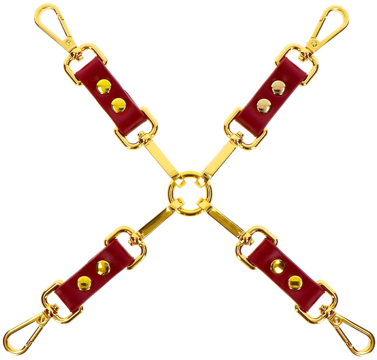 Taboom Hogtie bondage harness red/gold