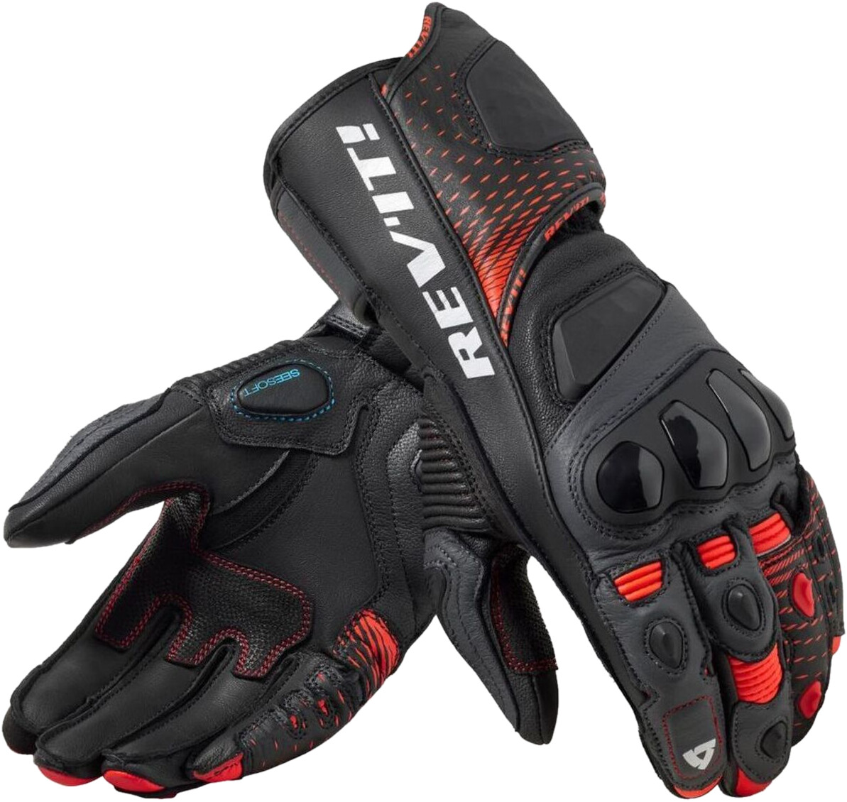 REV'IT! Control Gloves black/neon red