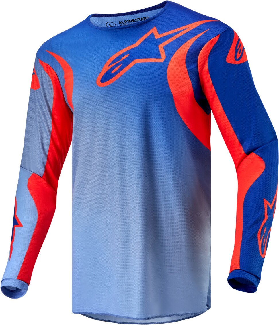 Alpinestars Fluid Lucent MX Jersey V.24 Blue Ram/Hot Orange