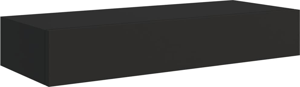 vidaXL Wall drawer shelf 60x23.5x10 cm black