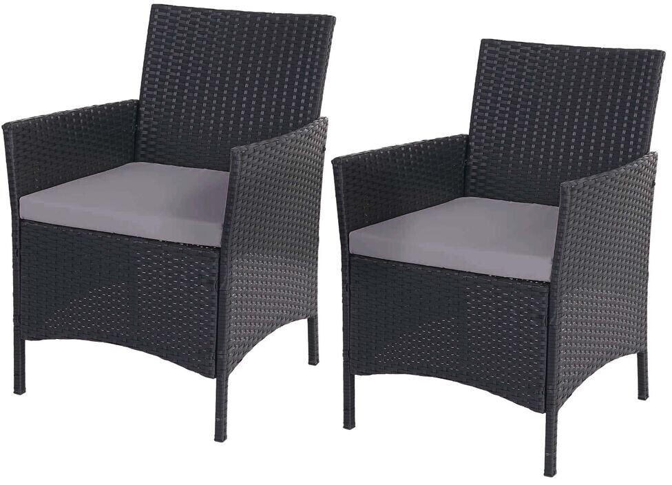 Mendler Garden armchair 2 pcs Halden anthracite