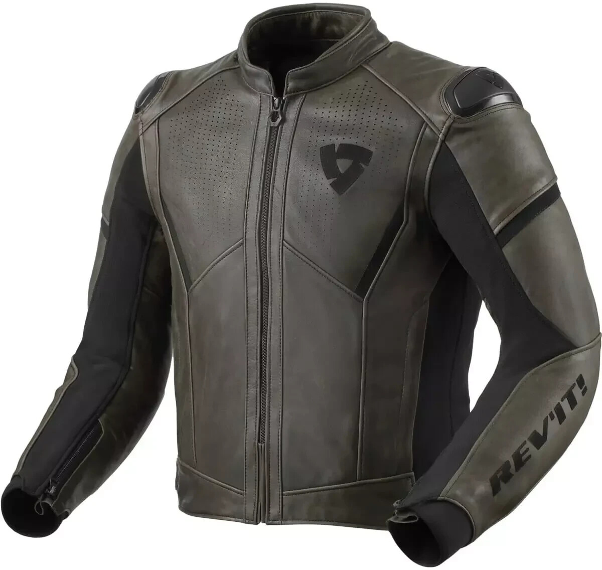 REV'IT! Blouson perforé Parallax noir/olive