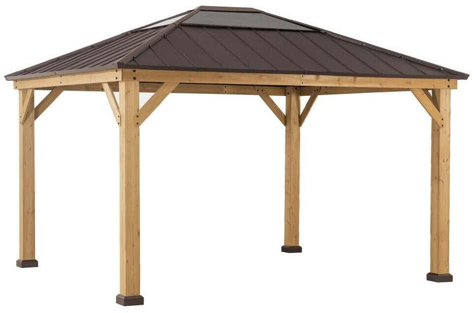 Sunway Sunjoy Gazebo Bruri 393 x 335 cm braun