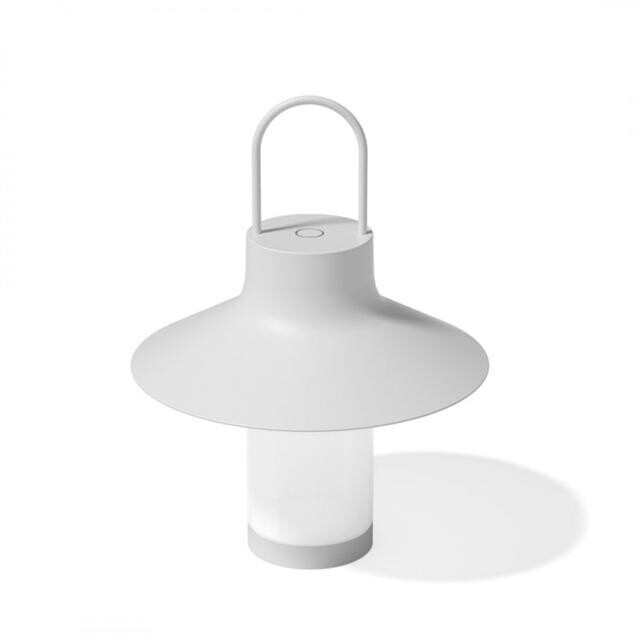 Loom Design Shadow Large LED battery table lamp, white, IP65