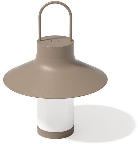 Loom Design Shadow Large LED battery table lamp, beige, IP65