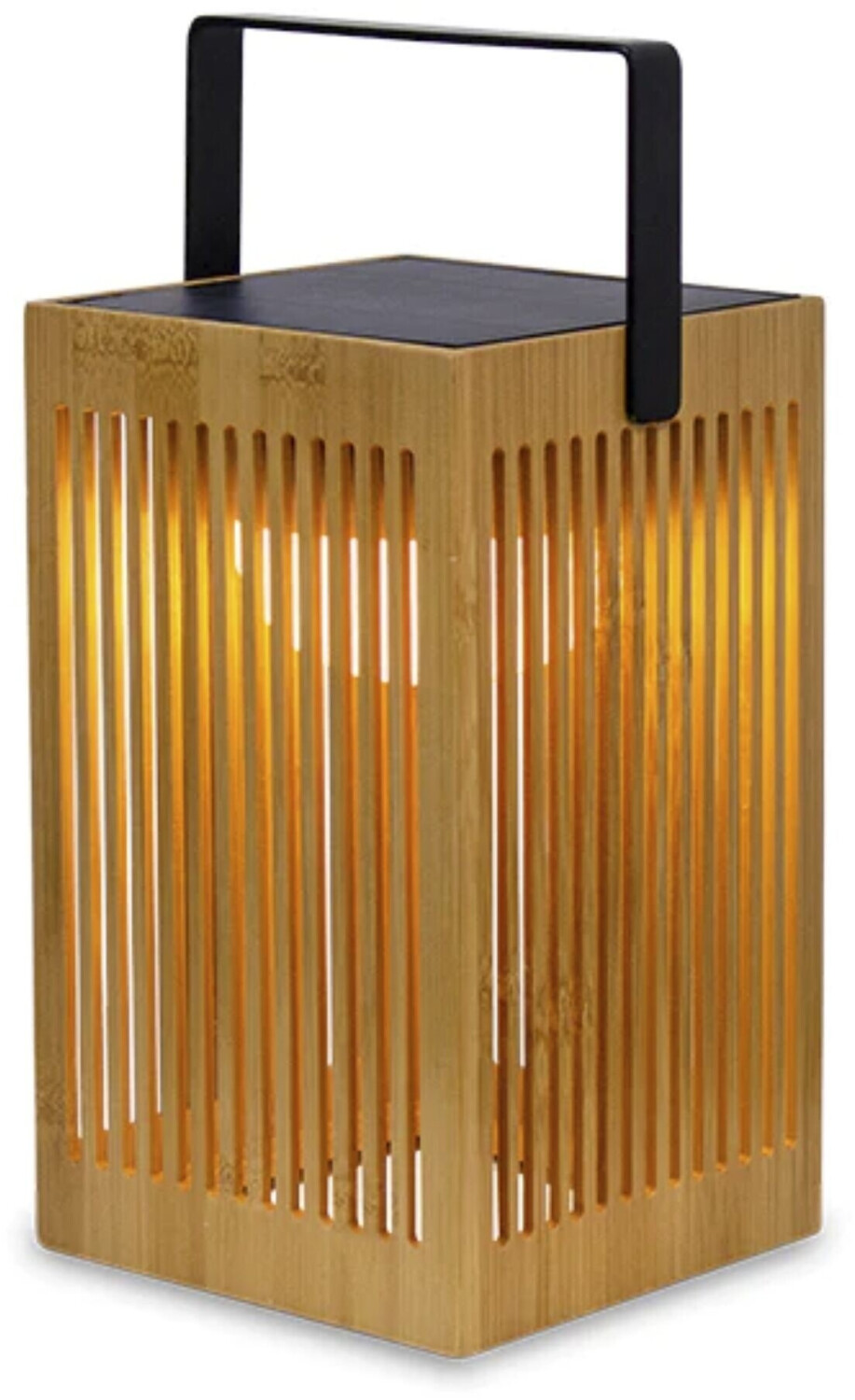 Newgarden Okinawa LED solar table lamp made of bamboo