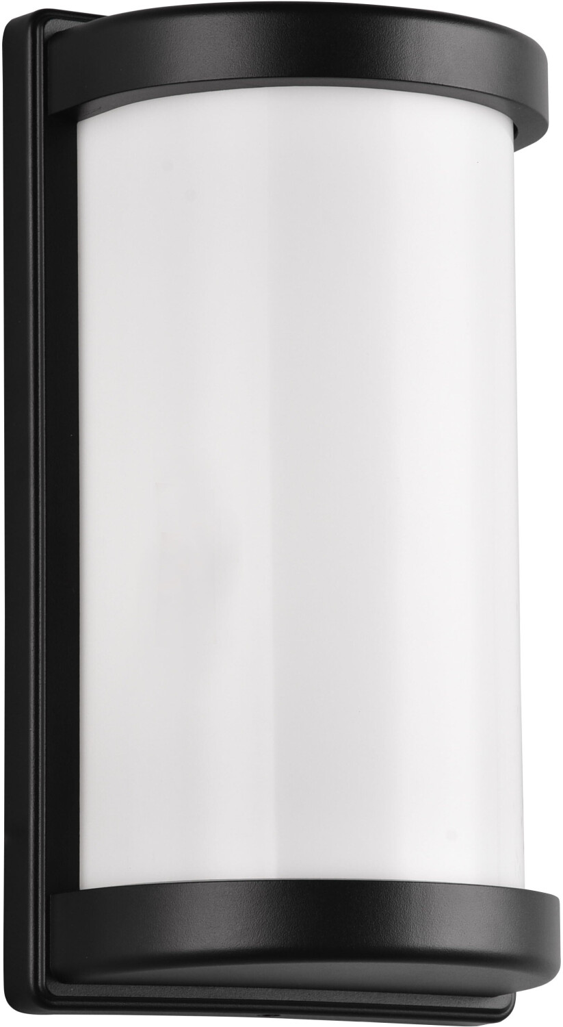 Trio Puelo outdoor wall light, black die-cast aluminum