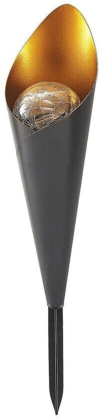 Lindby Jalf LED solar lamp, set of 6, dark gray