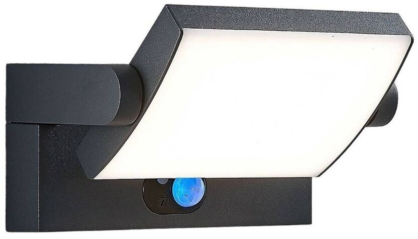 Lindby Sherin LED solar outdoor wall lamp with sensor