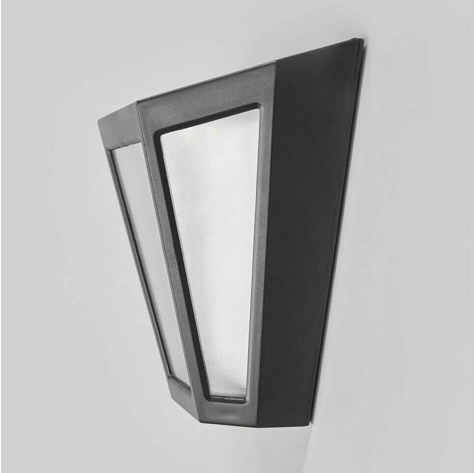 Lindby Yago LED solar wall light, frosted shade