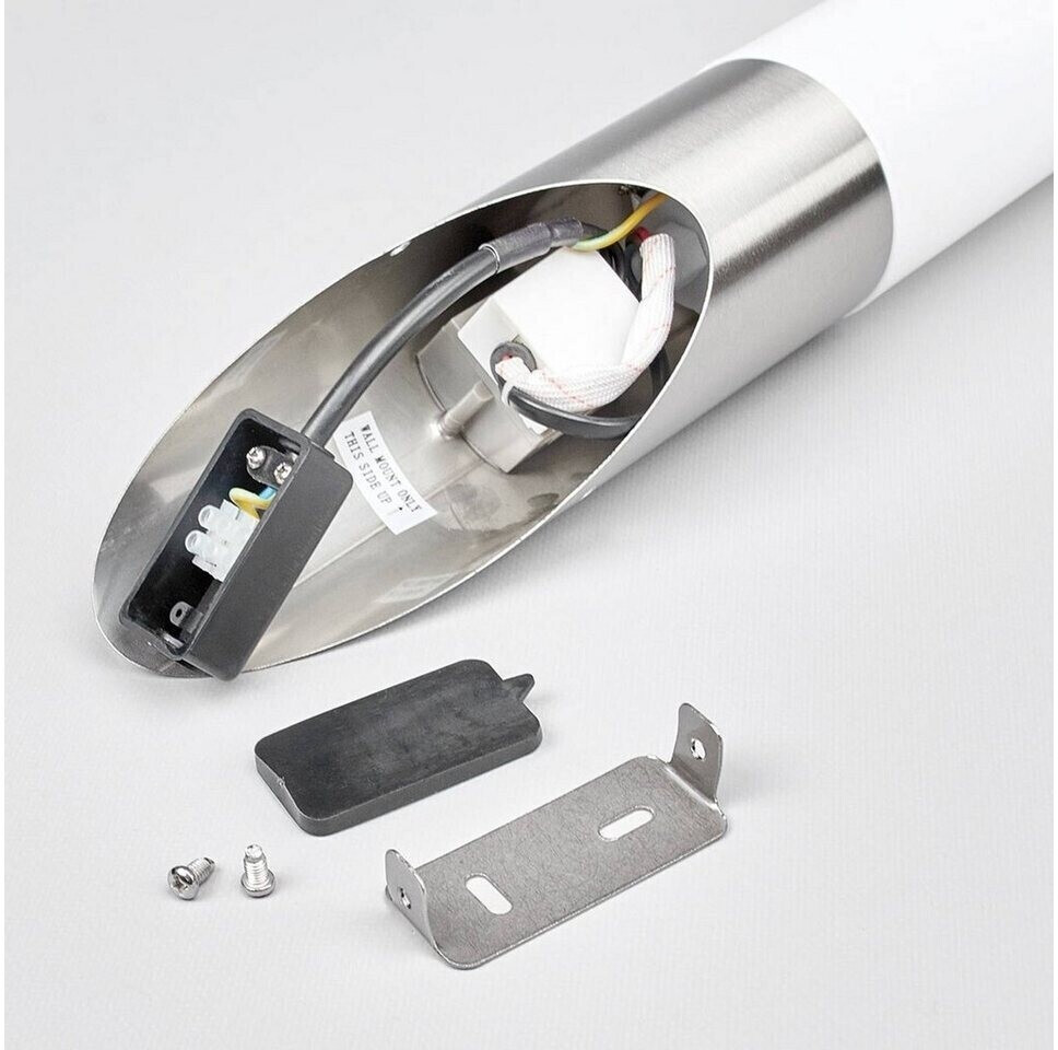 Lindby Kristof motion sensor stainless steel wall light