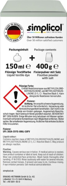 Simplicol Textilfarbe intensiv Salbei-Grün, Bild 3