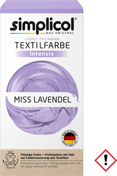 Simplicol Textilfarbe intensiv Miss Lavendel