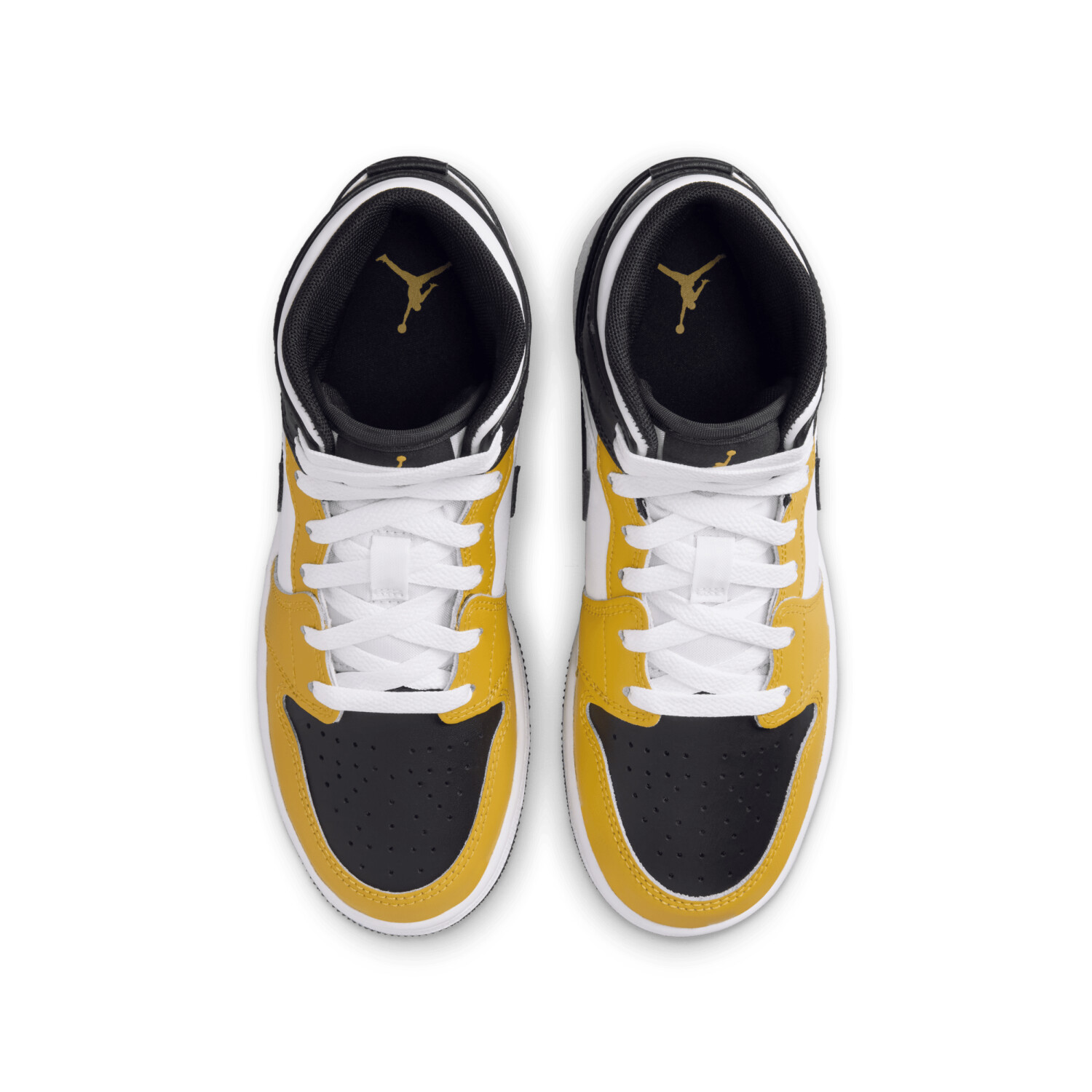 Black and yellow aj1 mid sales