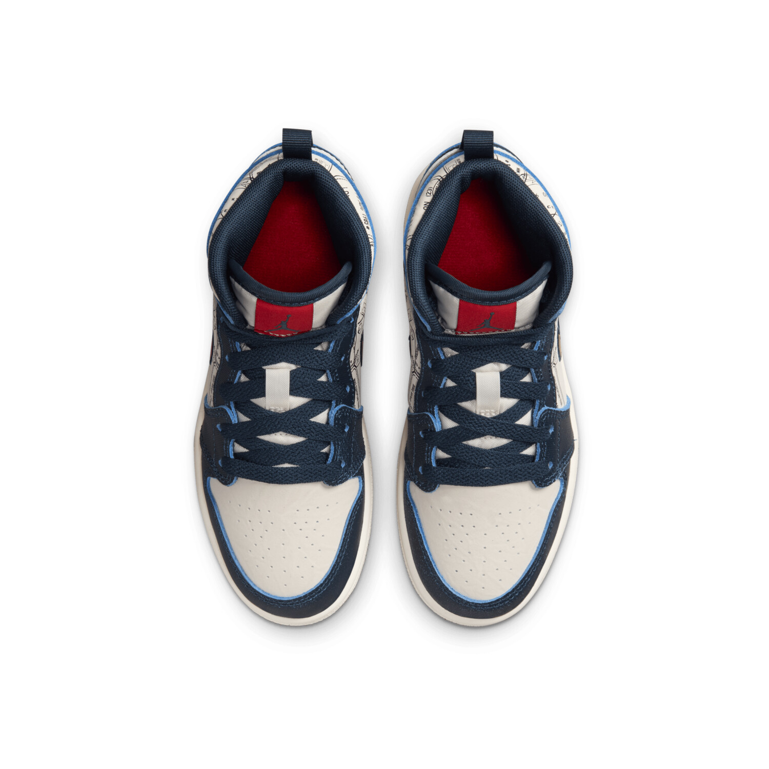 Buy Nike 1 MID SE PS armory navy pale ivory sport red metallic gold from 83.99 Today Best Deals on idealo