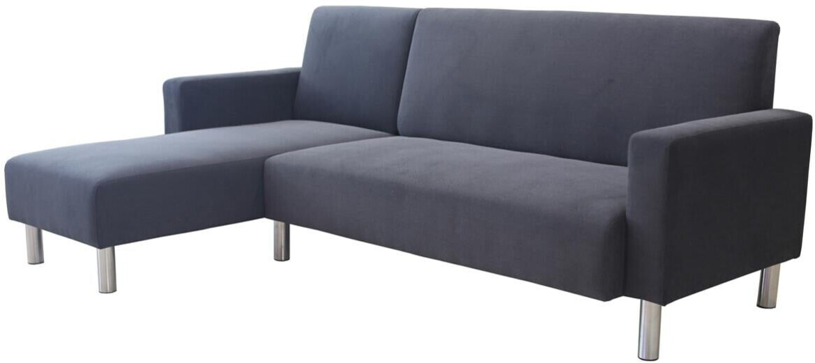 Ecksofa Theo Mit Schlaffunktion - Reversibles 4-Personen Sofa In Schwarz