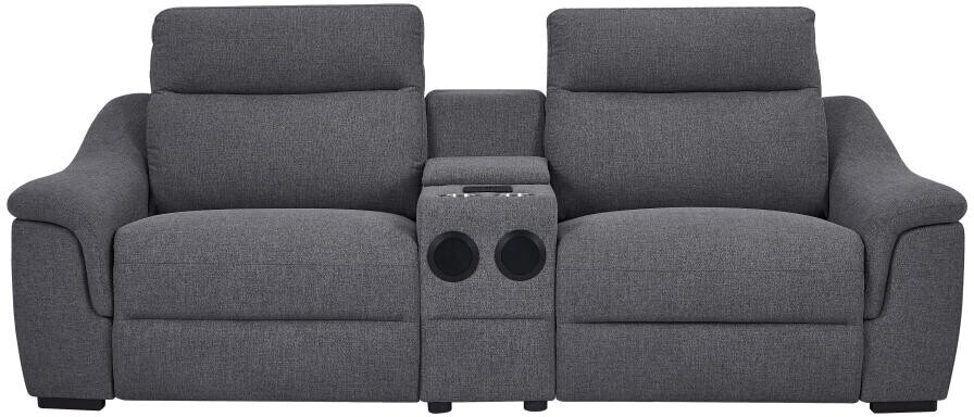Vente-unique Relaxation sofa electric 2-seater gray VERETO