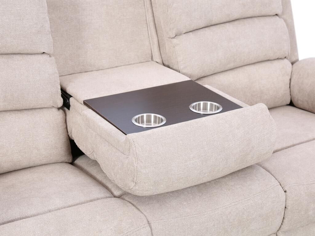 Kauf-Unique Relaxsofa elektrisch 3-Sitzer Beige NEVERS ab 953,99 € (Oktober 2026)