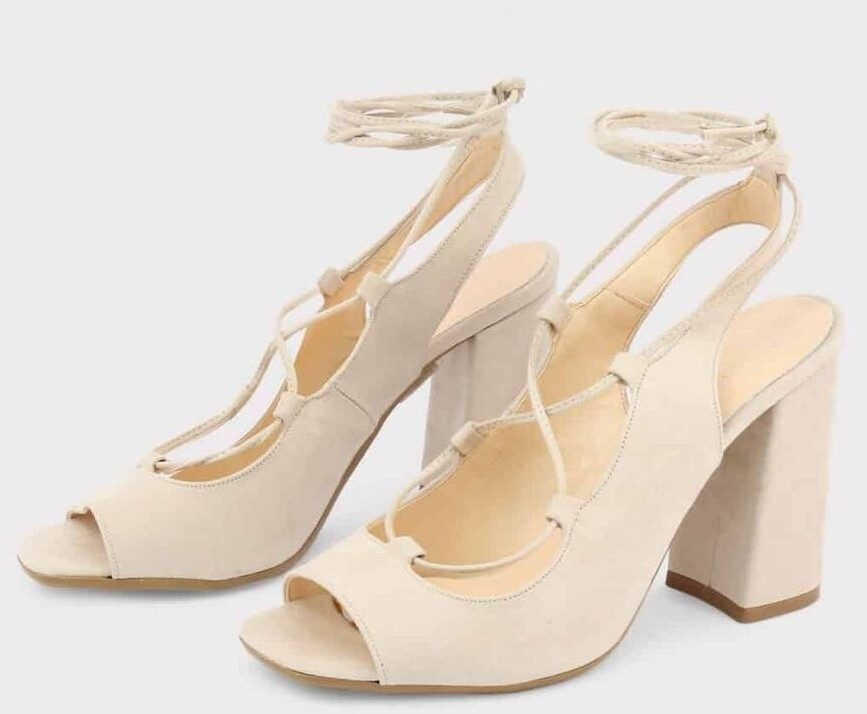 Made in Italia Sandals with lacing brown-beige