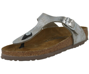 Birkenstock Gizeh BS Synthetik washed metallic silver schmal ab 94 95 Preisvergleich bei idealo