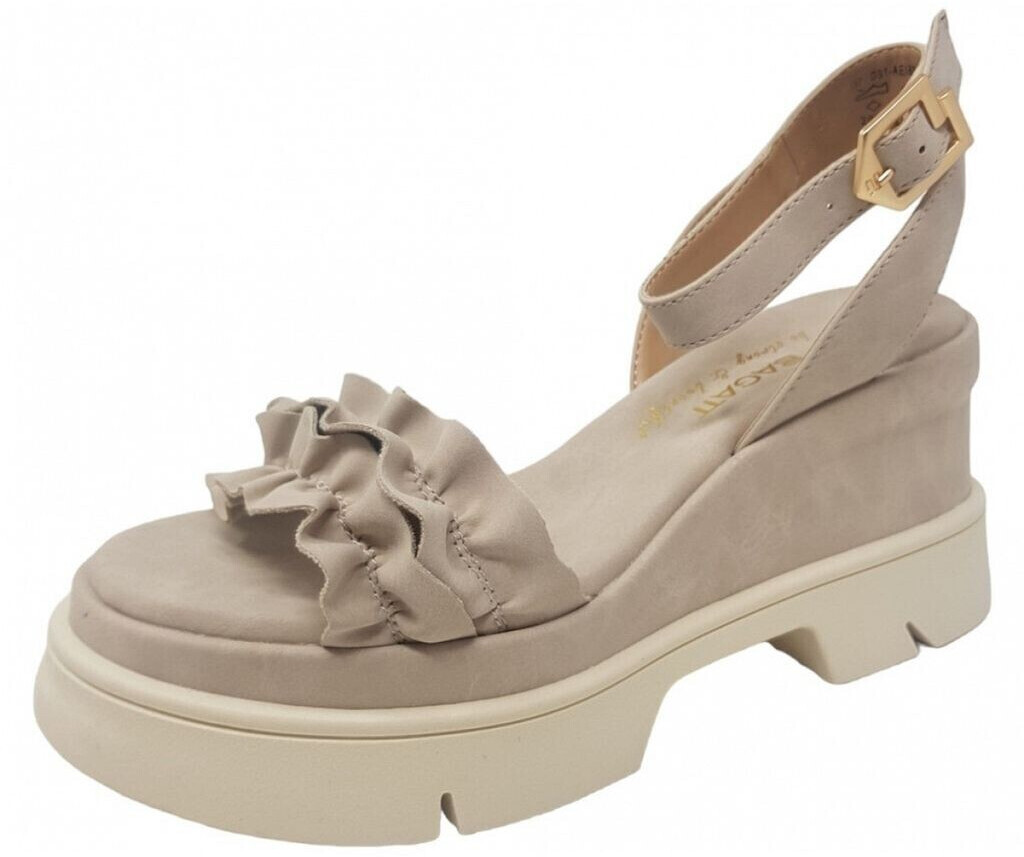 Bagatt Trish wedge sandal beige