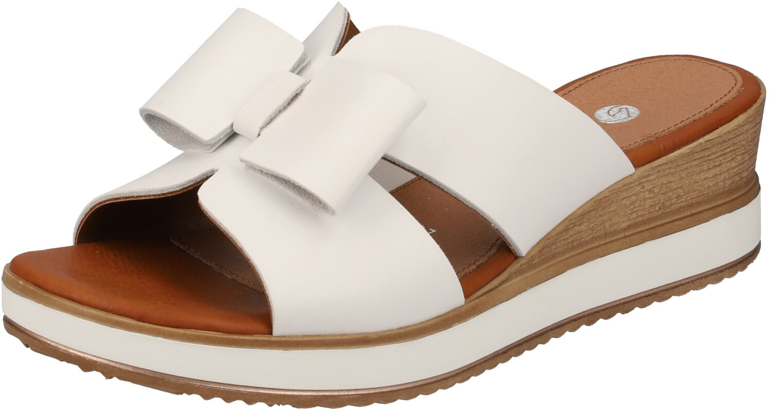 Remonte Dorndorf Pantolette with beautiful decorative bow white