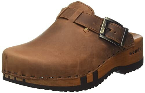 Woody Shoes Leon wooden clog tabacco