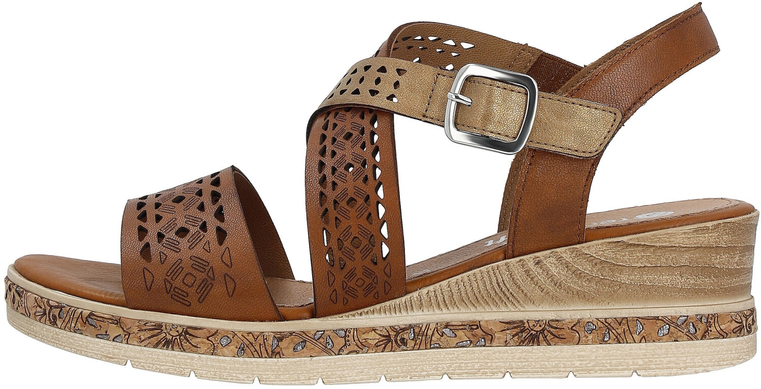 Remonte Dorndorf Sandalette with summery cut outs brown