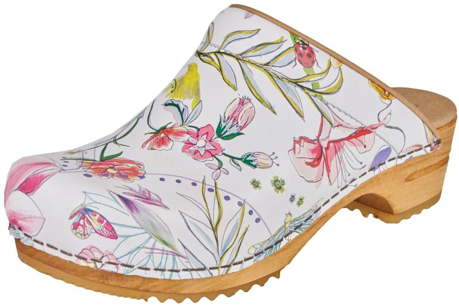 Sanita Wood Orchid Women's Clogs Leather