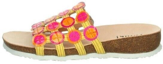 Think Julia Slide Sandal retro design yellow