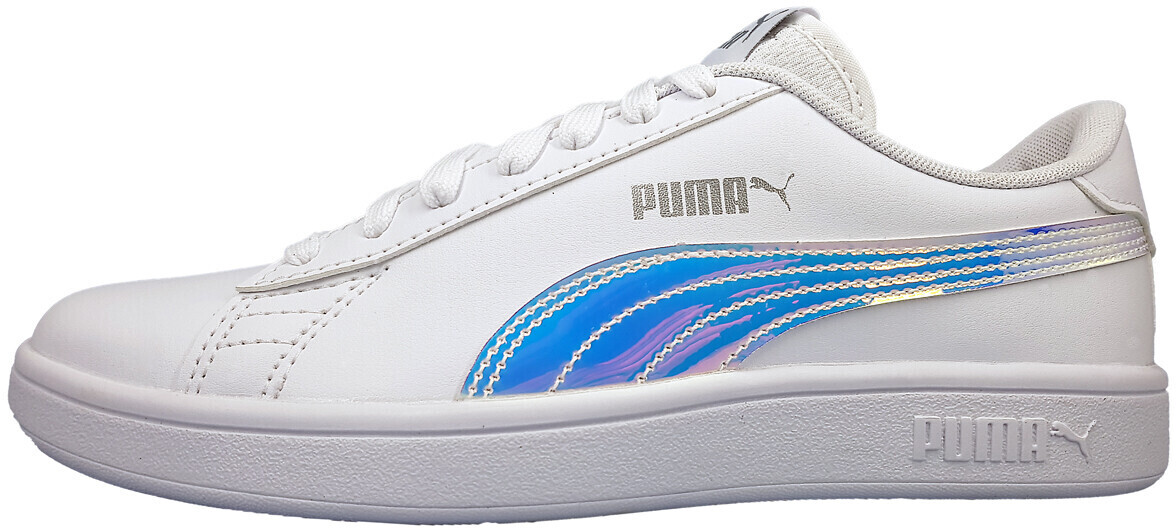 Puma Smash v2 Holo Kids 385574 puma white puma silver ab 44 99 Preisvergleich bei idealo