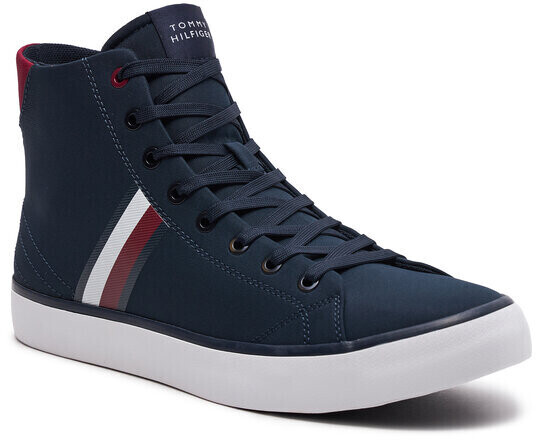 Tommy Hilfiger Sneakers Th Hi Vulc Stripes Mesh dark blue