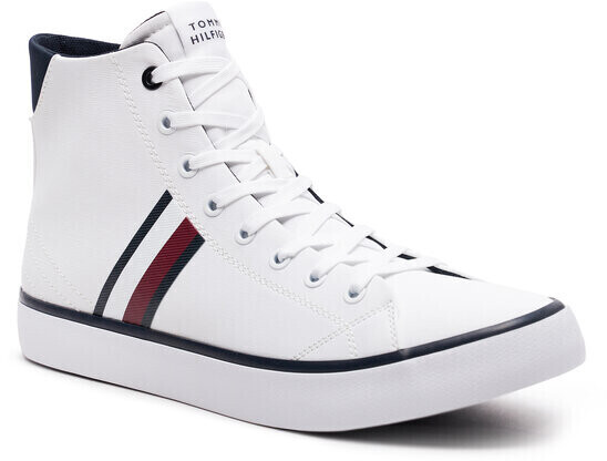 Tommy Hilfiger Sneakers Th Hi Vulc Stripes Mesh white