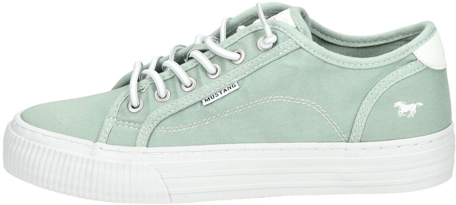 MUSTANG Canvas Sneaker Slipper pastel green 1420304