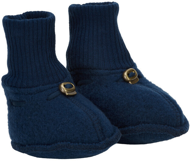 Mikk-Line Merino Footie Wool Baby Shoes blue nights 50 56